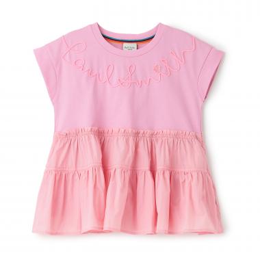 コード刺しゅうロゴチュニック