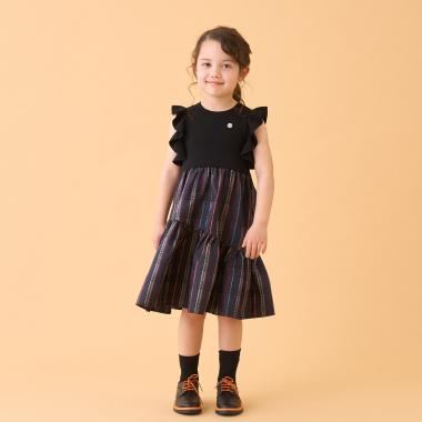 ニットドッキングワンピース