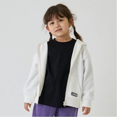 【防汚加工】シリコンワッペンジップアップパーカー