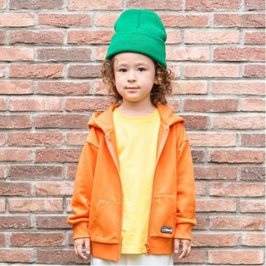 【防汚加工】シリコンワッペンジップアップパーカー