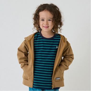 【防汚加工】シリコンワッペンジップアップパーカー