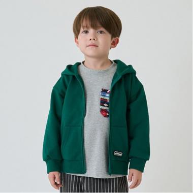 【防汚加工】シリコンワッペンジップアップパーカー