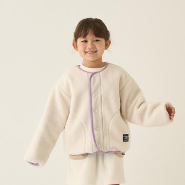 【静電防止】リバーシブルボアブルゾン