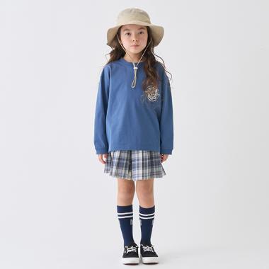 チェックプリーツキュロット