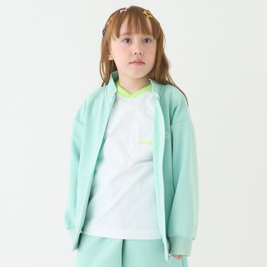 【撥水】ポンチZIPスタンドカラー