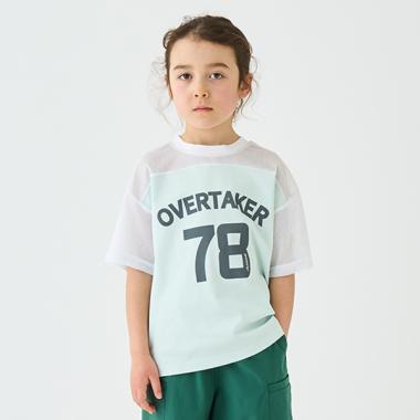 メッシュ切り替えTシャツ