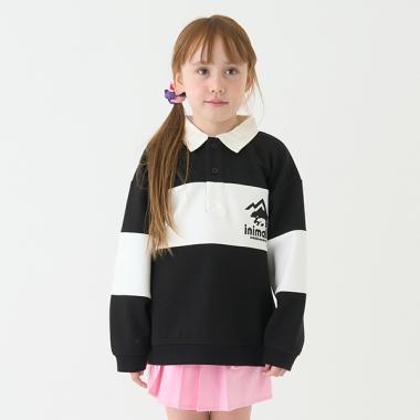 【撥水】ポンチ刺しゅうラガーシャツ