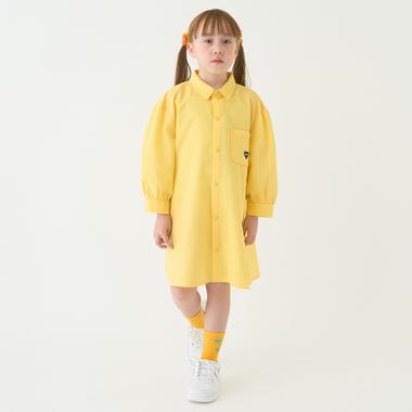 Aラインシャツワンピ