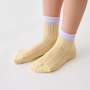 バイカラーソックス