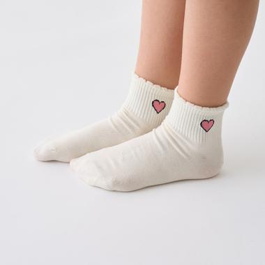 ハートワンポイントソックス