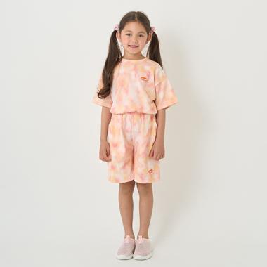 【接触冷感】タイダイ風プリントハーフパンツ