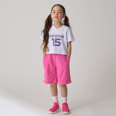 エンボス4分丈ハーフパンツ