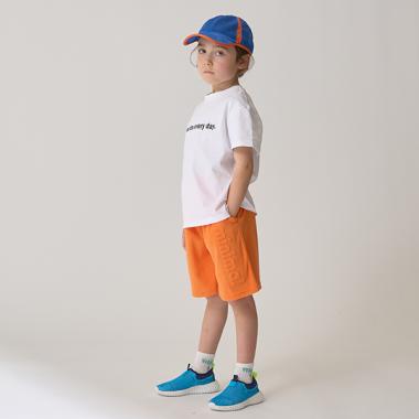 エンボス4分丈ハーフパンツ