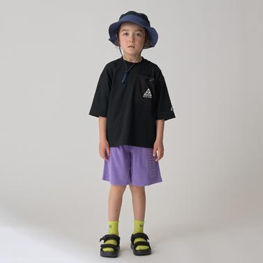 エンボス4分丈ハーフパンツ