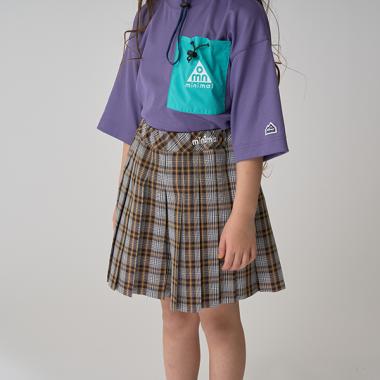 チェックプリーツキュロット