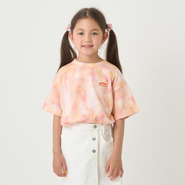 【接触冷感】タイダイ風プリントTシャツ