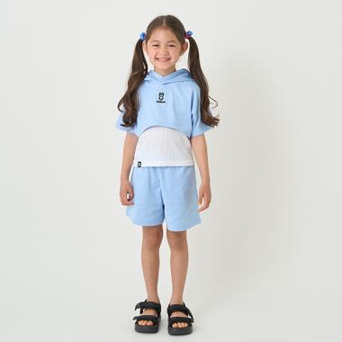 【吸水速乾】短丈パーカ＋タンクトップ＋パンツ３点set