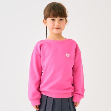 ワンポイント裏毛プルオーバー