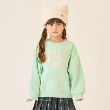 【裏起毛】【綿100】ルーズシルエットロゴプルオーバー/トレーナー