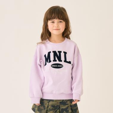 【裏起毛】【綿100】ルーズシルエットロゴプルオーバー/トレーナー