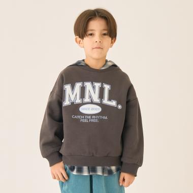 【裏起毛】【綿100】ルーズシルエットロゴプルオーバー/トレーナー