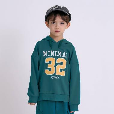 【裏起毛】【綿100】ナンバー＆ハートパーカー