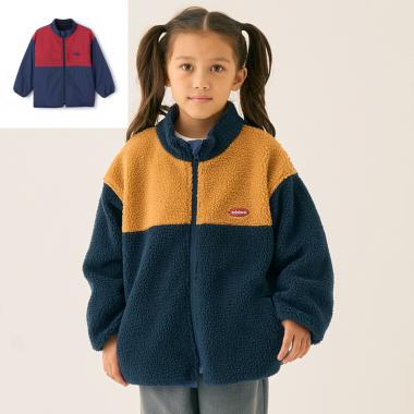 リバーシブル配色ボアアウター