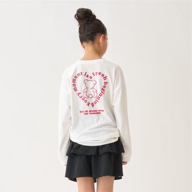 バックイラスト長袖Tシャツ