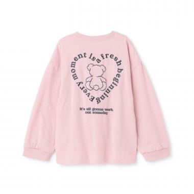 バックイラスト長袖Tシャツ