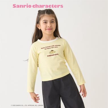 【サンリオキャラクターズ/C100】リンガー長袖Tシャツ