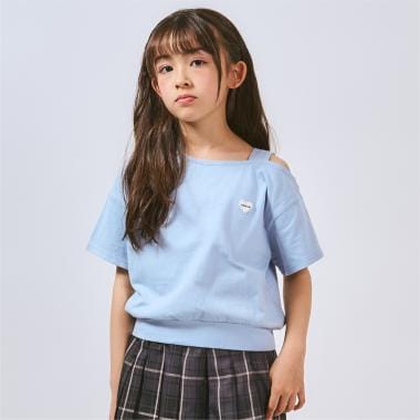 【綿100%】ワンショル半袖ロゴTシャツ