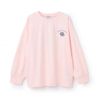 【綿100%】【防汚】ドーナツフォトプリント長袖Tシャツ