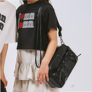 リボンショルダーバッグ