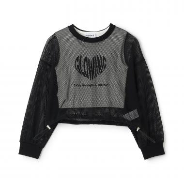 【安心インナーつき】メッシュ長袖Tシャツ