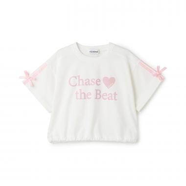 【接触冷感】袖リボン半袖Tシャツ