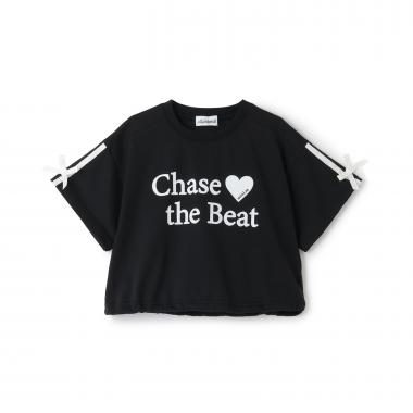 【接触冷感】袖リボン半袖Tシャツ