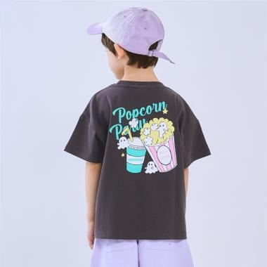 【綿100%】オバケイラストルーズ半袖Tシャツ