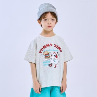 【綿100%】オバケイラストルーズ半袖Tシャツ