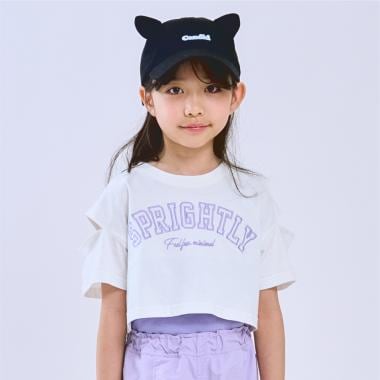 【インナーつき】肩あきクロップド半袖Tシャツセット