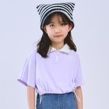 【インナーつき】ハーフジップクロップド半袖Tシャツセット