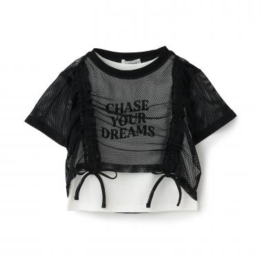 【インナーつき】メッシュドロスト半袖Tシャツ