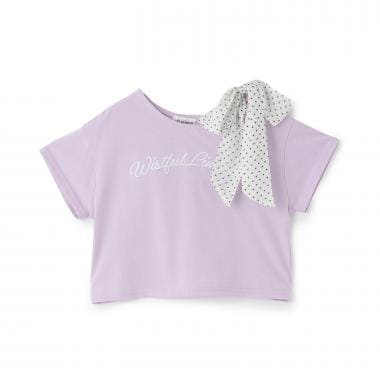 【リボン2WAY】ワンショルTシャツ