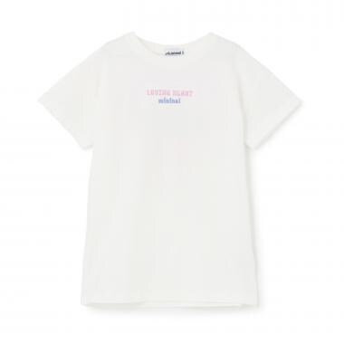【綿100%】【プチプラ】バックハート半袖Tシャツワンピース