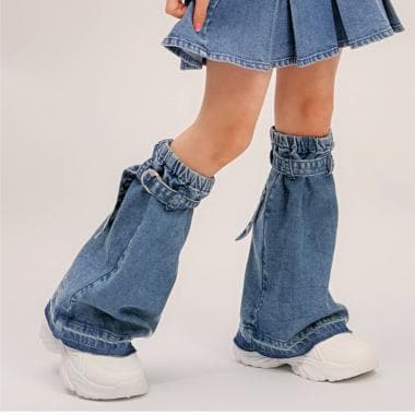 【接触冷感】デニムレッグカバー