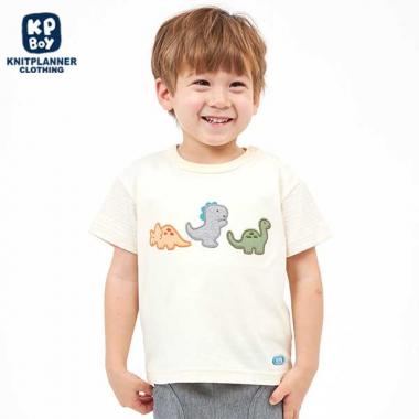 恐竜モチーフの半袖Tシャツ(80～90)