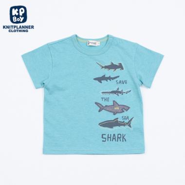 サメモチーフの半袖Tシャツ(90)