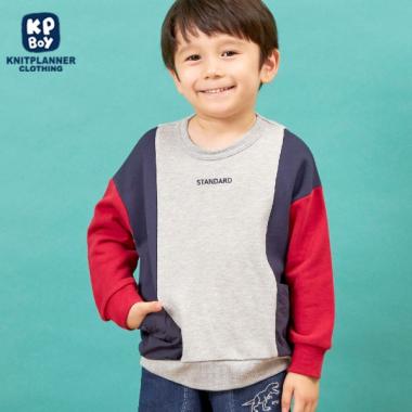 KPBOY(ケーピーボーイ)切り替えポケット付きトレーナー(100～150)