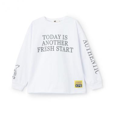 ロゴプリント長袖Tシャツ