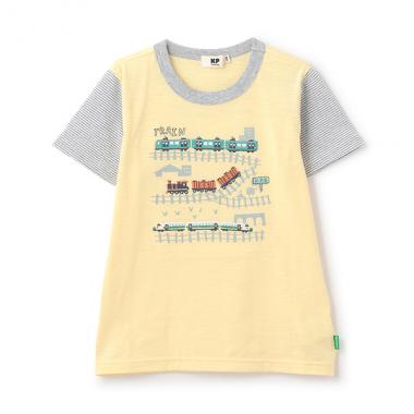 電車刺しゅう半袖Tシャツ