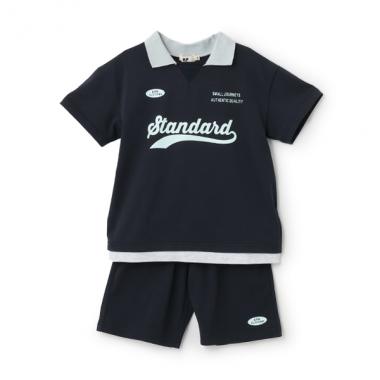 【大好評につき再入荷】ポロ衿つきスポーツ上下セット